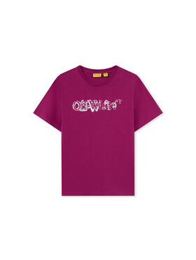 OFF WHITE Big Bookish Watercolor T-Shirt BOYSENBERRY 44GAA001F26J001
