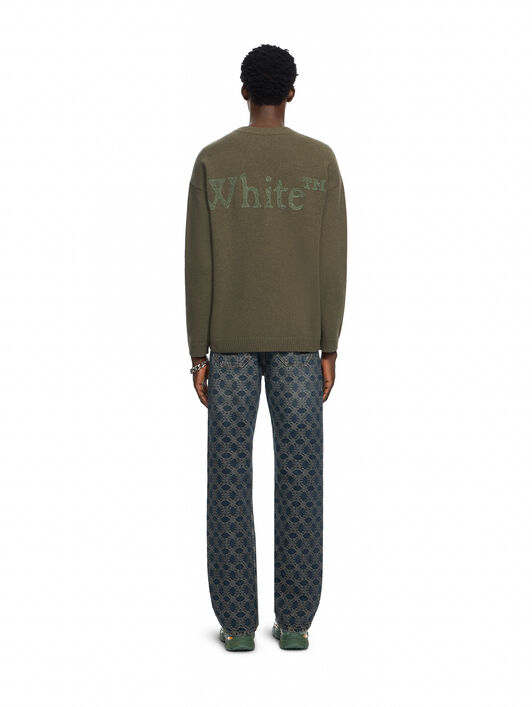Bookish Shared Knit Crewneck OFF WHITE Bookish Shared Knit Crewneck SEAURTLE 44MHE20QF26K001