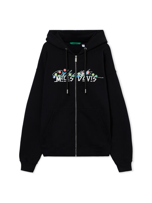 Miles Davis Certified Gold Skate Zip Hoodie OFF WHITE Miles Davis Certified Gold Skate Zip Hoodie BLACK 44MBE015W26F003