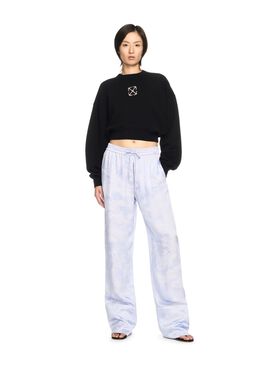 OFF WHITE Schwarzes Pfeil Jewel Cropped Sweatshirt SCHWARZ OWBA079S25FLE003