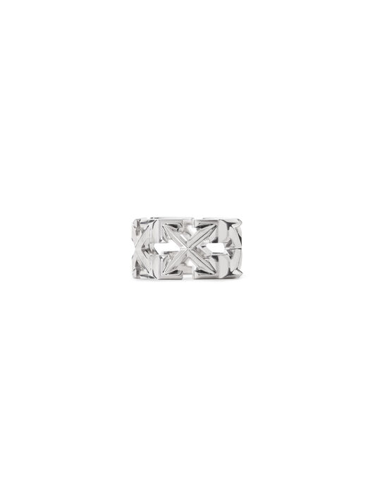OFF WHITE Arrow Ring SILVER - SILVER OMOC07YC99MET002
