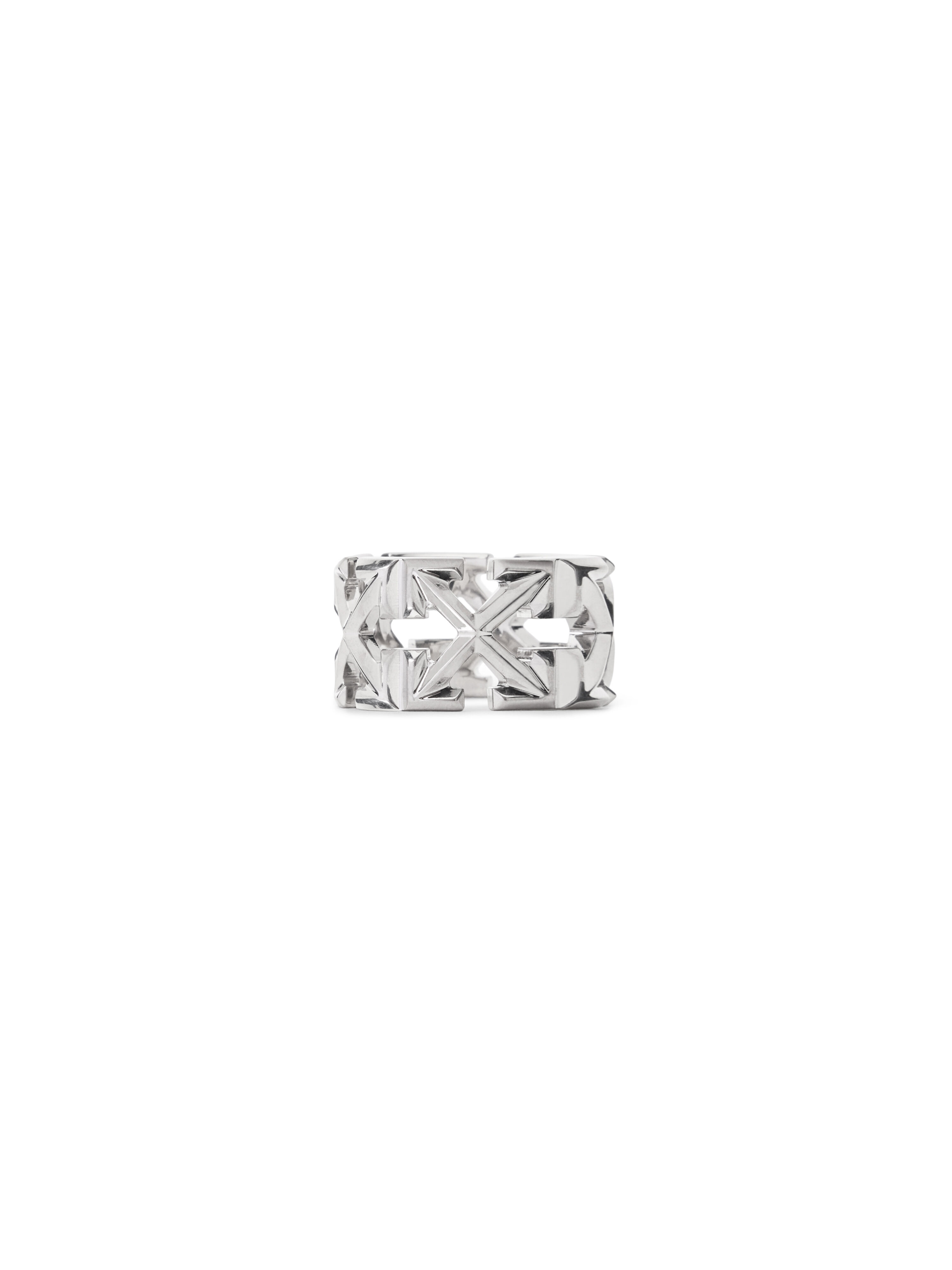 OFF WHITE Arrow Ring SILVER - SILVER OMOC07YC99MET002