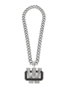 OFF WHITE Bling Strass Wall Chain SILVER - SILVER OMOB163S26MET001