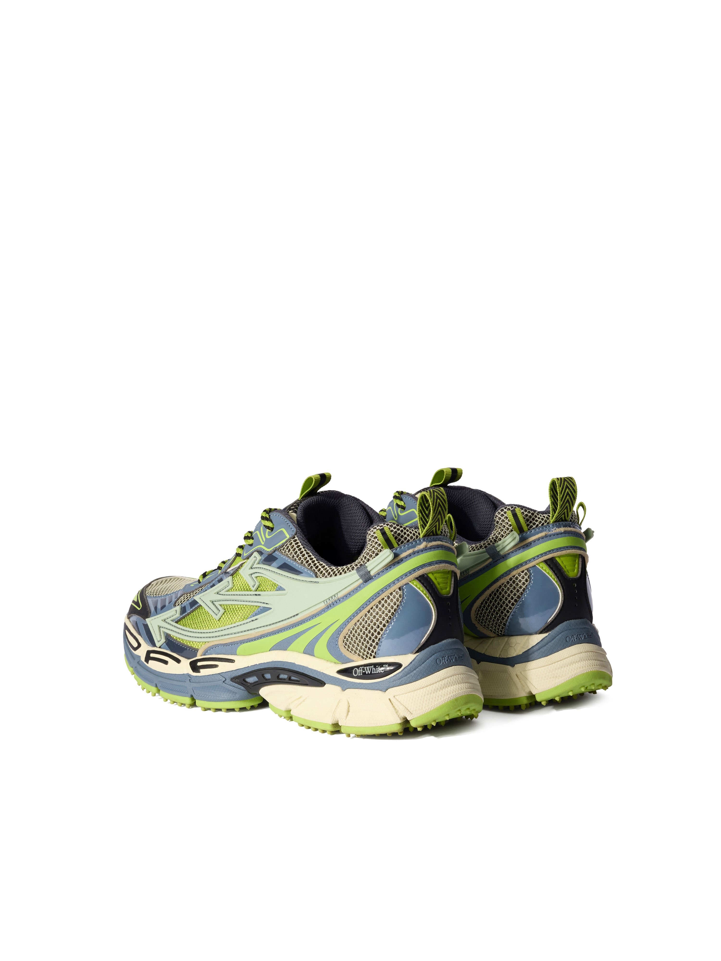 OFF WHITE Be Right Back Sneakers CREAM - OLIVE GREEN OMIA295F25FAB005
