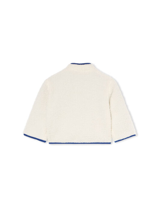 OFF WHITE Bookish Teddy Jacket OFF WHITE - BLUE OB7X003F25FAB001