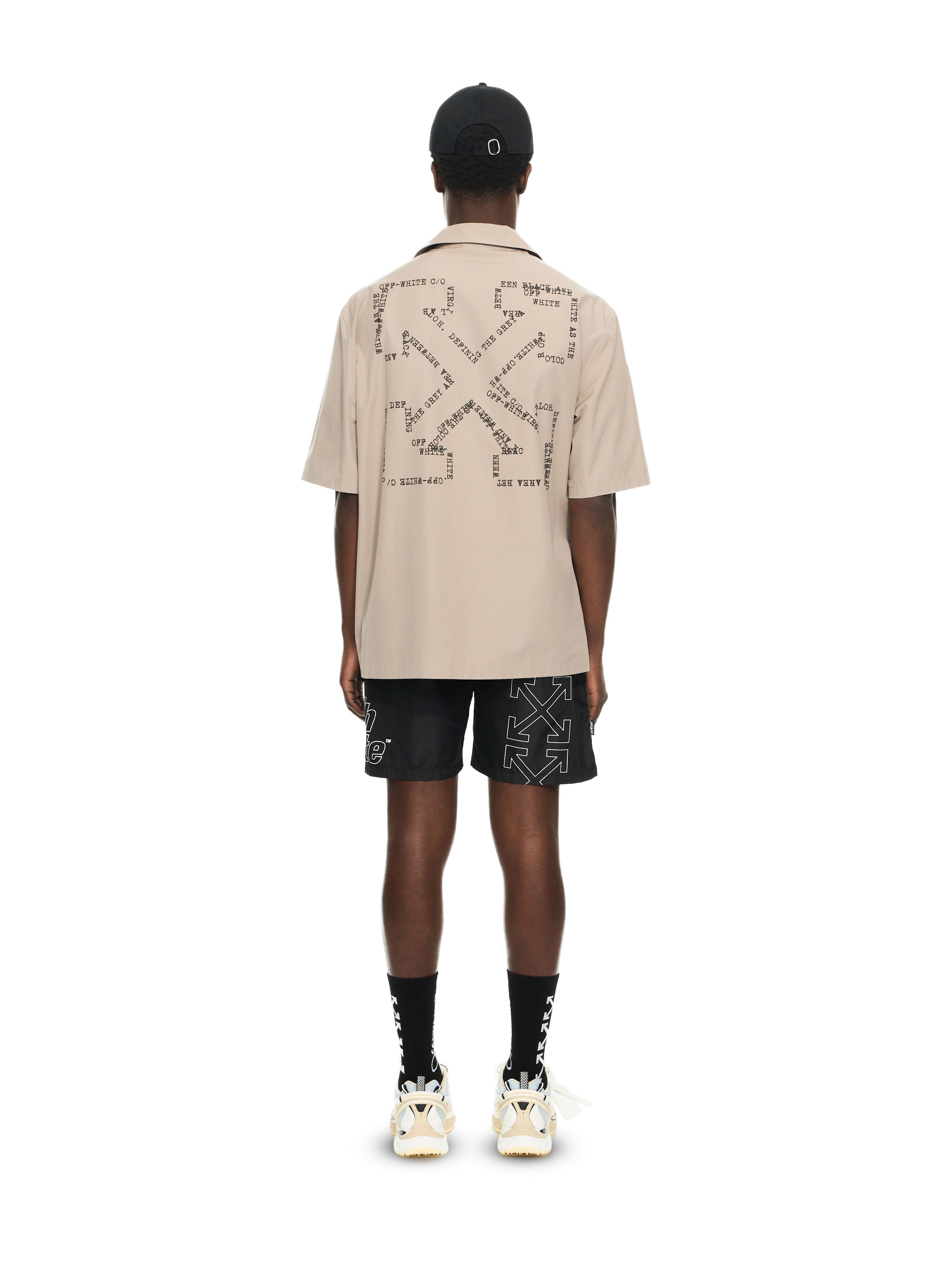 OFF WHITE Type Arr Popl Bowl Shirt STONE 44XGG01FS26F005