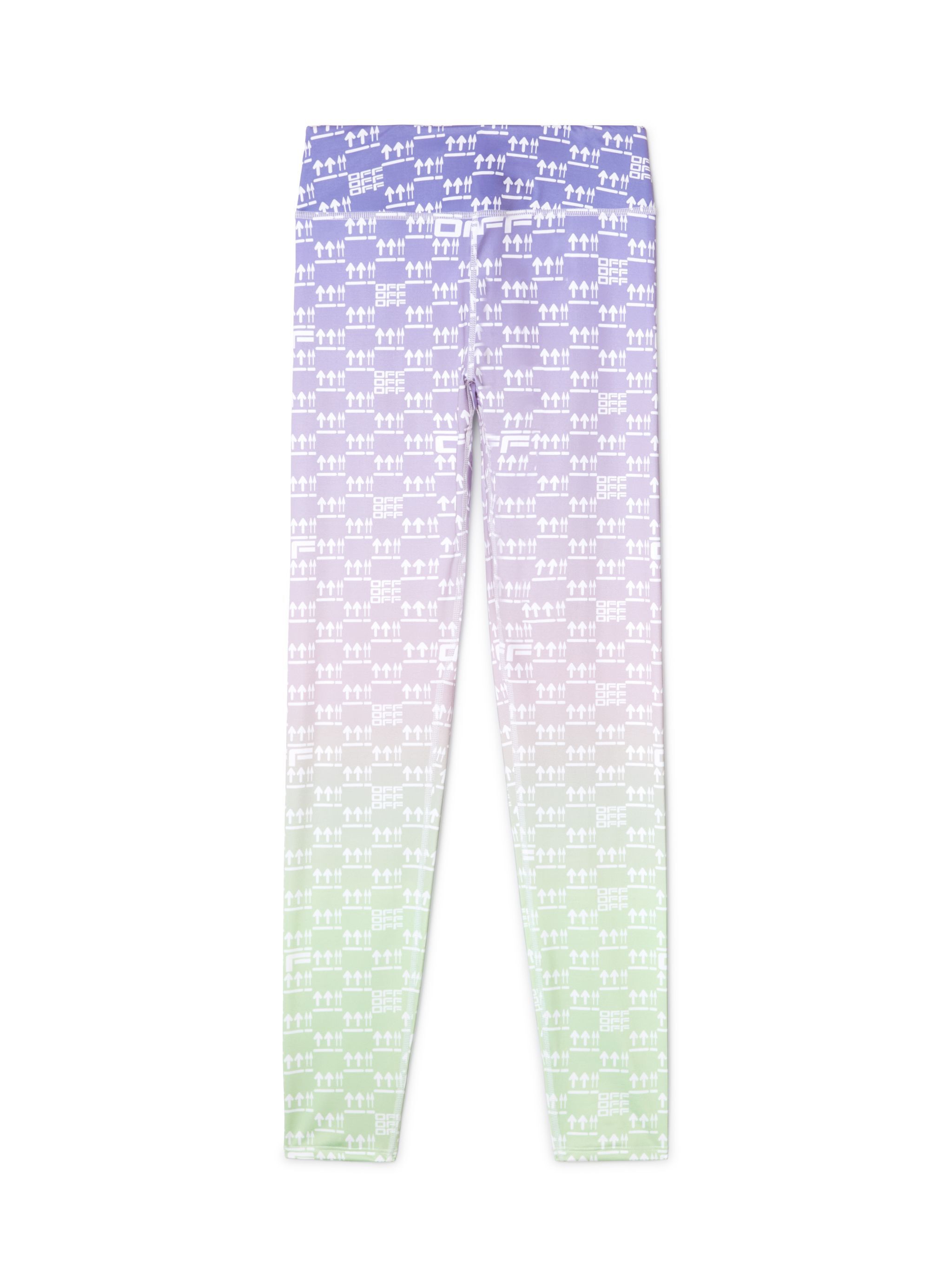 OFF WHITE Double Arrows Aop Leggings PURPLE OWVV018S25JER001