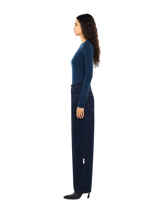 Off Stamp Fitted Long Sleeve Top OFF WHITE Off Stamp Fitted Long Sleeve Top Blue Melange Bellini 2FB00408T