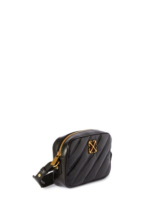 OFF WHITE Black Quilted Camera Bag BLACK OWNN18EC99LEA001