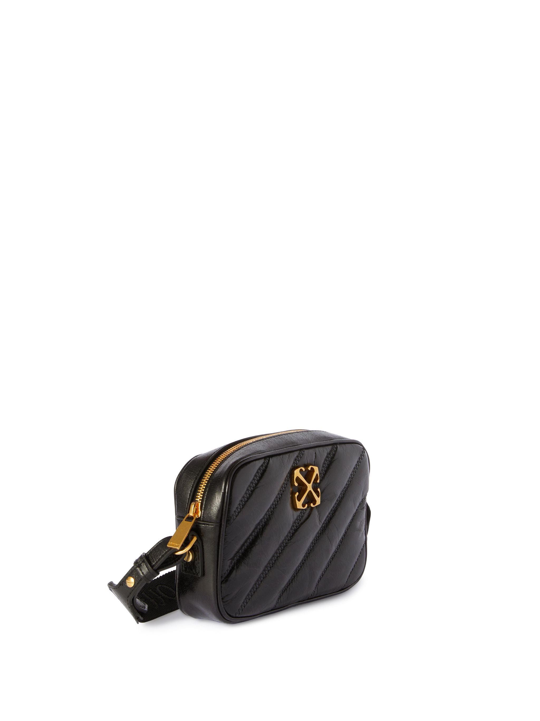 OFF WHITE Black Quilted Camera Bag BLACK OWNN18EC99LEA001