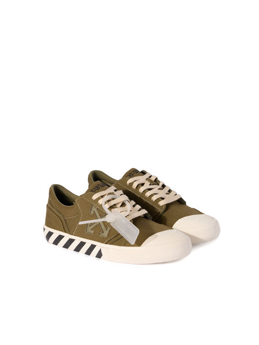 Vulcanized Undercut Sneakers OFF WHITE Vulcanized Undercut Sneakers ARMY GREEN - ARMY GREEN OMIA2A2F25FAB001