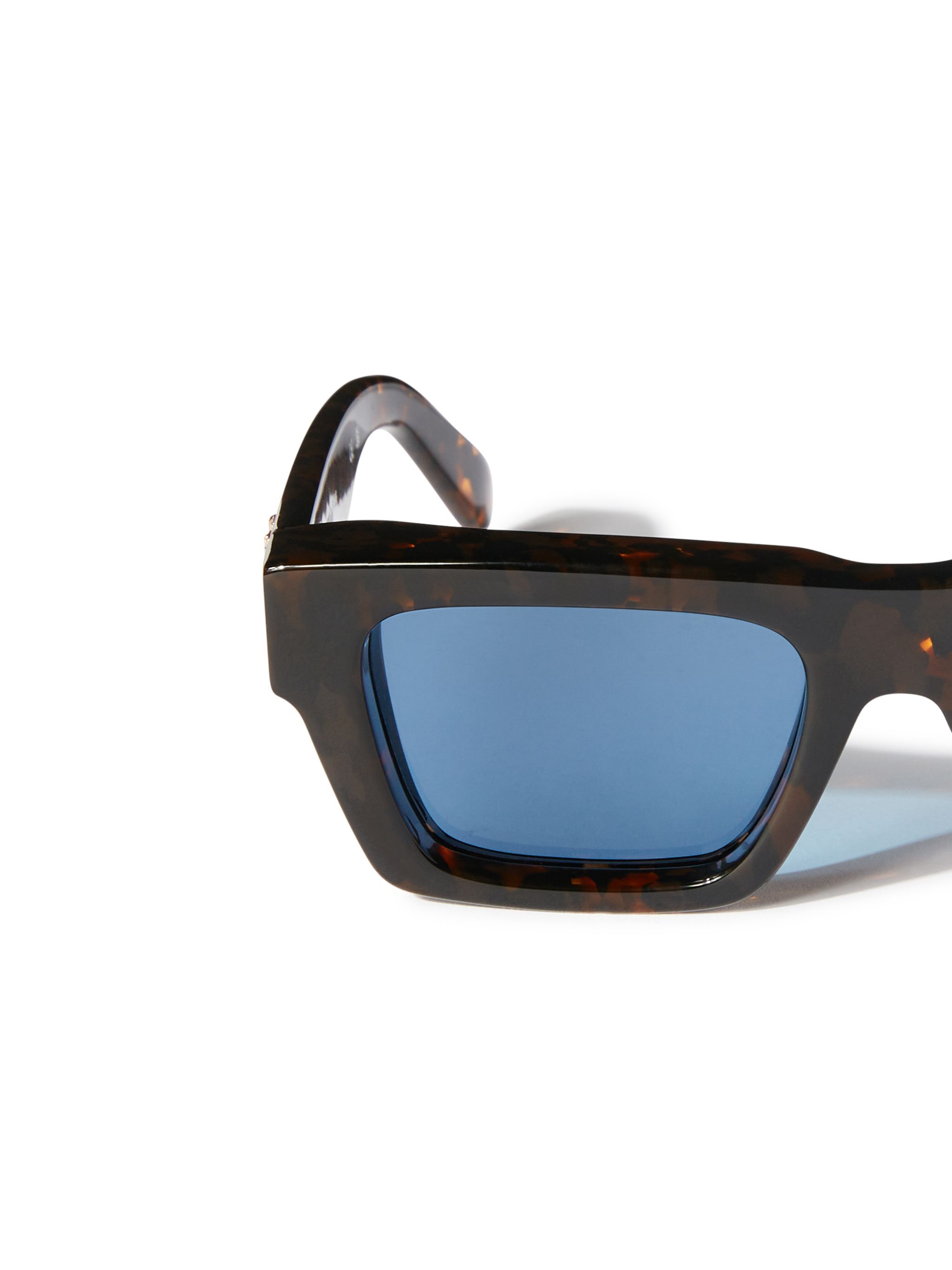 OFF WHITE Havana/Blaue Oregon Sonnenbrille BRAUN OERI145S25PLA001