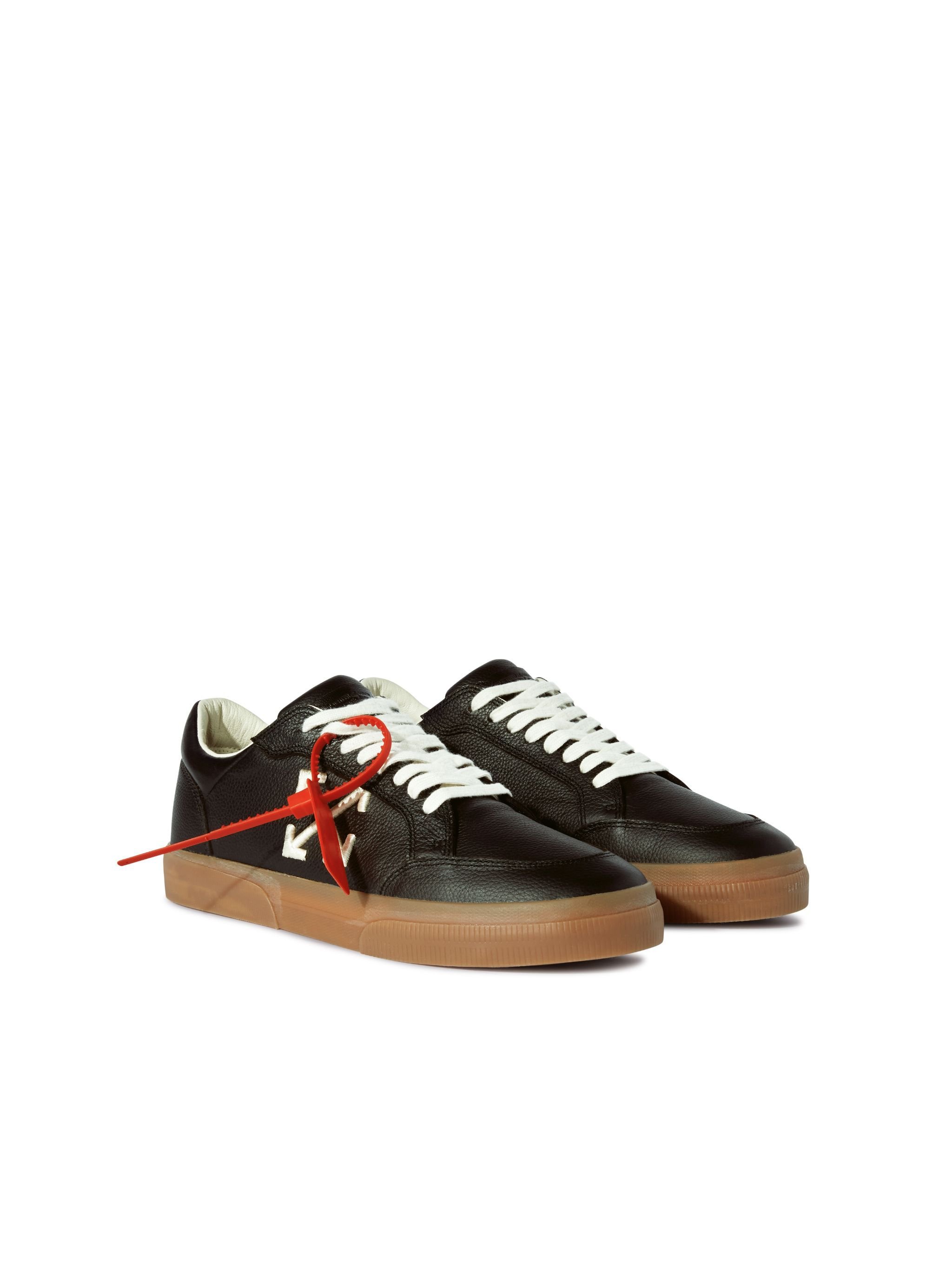 OFF WHITE Black/Ivory Vulcanized Leather BLACK OMIA293S25LEA001
