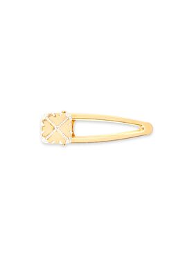 OFF WHITE Arrow Snap Hair Clip W/Strass GOLD OWOE003F24MET001