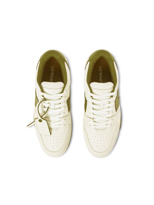 OFF WHITE Weiss/Grüne Out Of Office Sneaker WEISS OMIA189S25LEA001