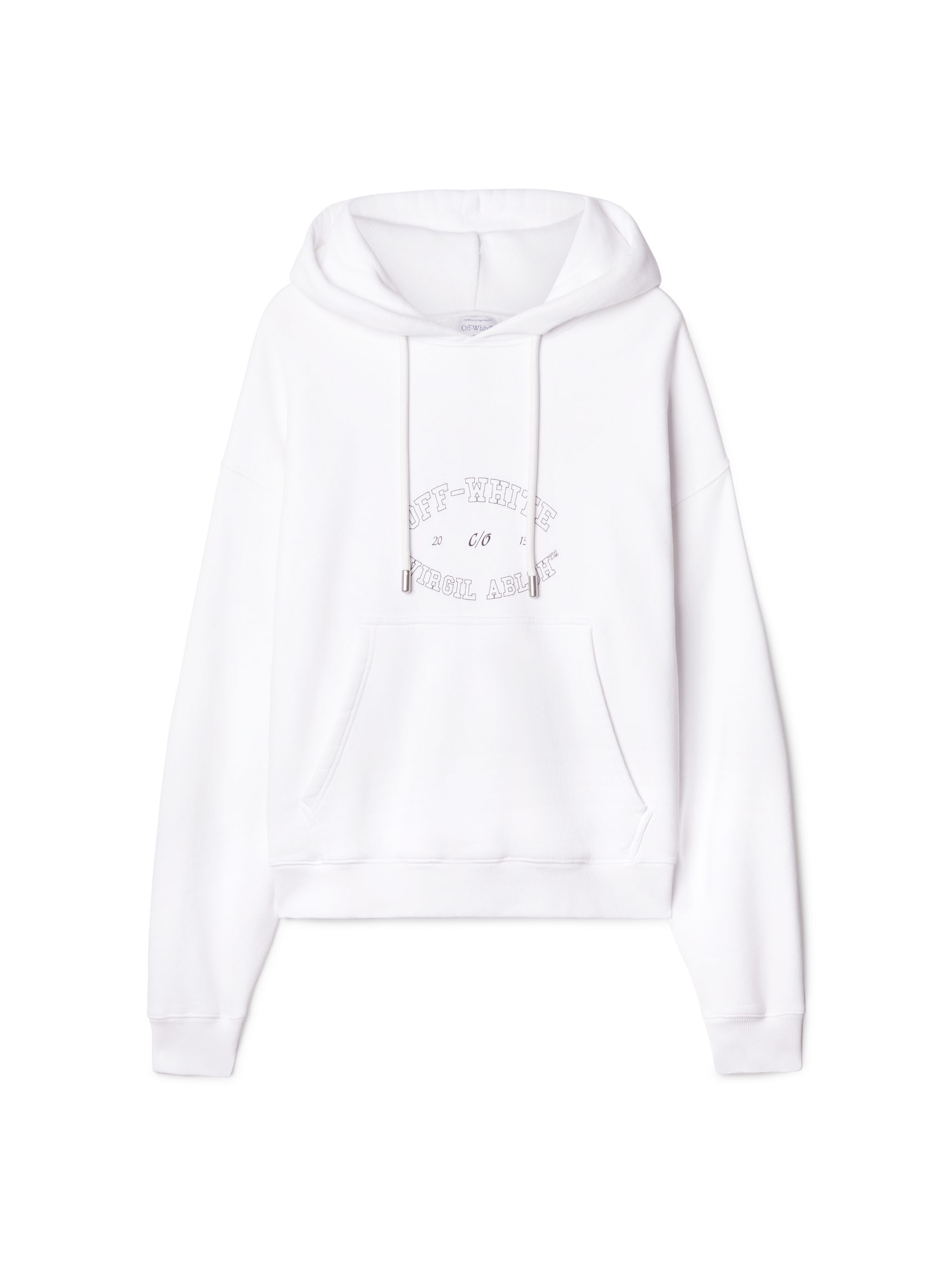 OFF WHITE College Skate Hoodie WHITE OMBB085F24FLE00S
