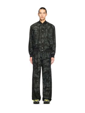 OFF WHITE Schwarze Fresco Souvenir Collegejacke SCHWARZ OMEH05AS25FAB002