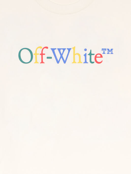 OFF WHITE Bts Arrow Ruler Logo T-Shirt WHITE - MULTICOLOR OBAA002F25JER00K