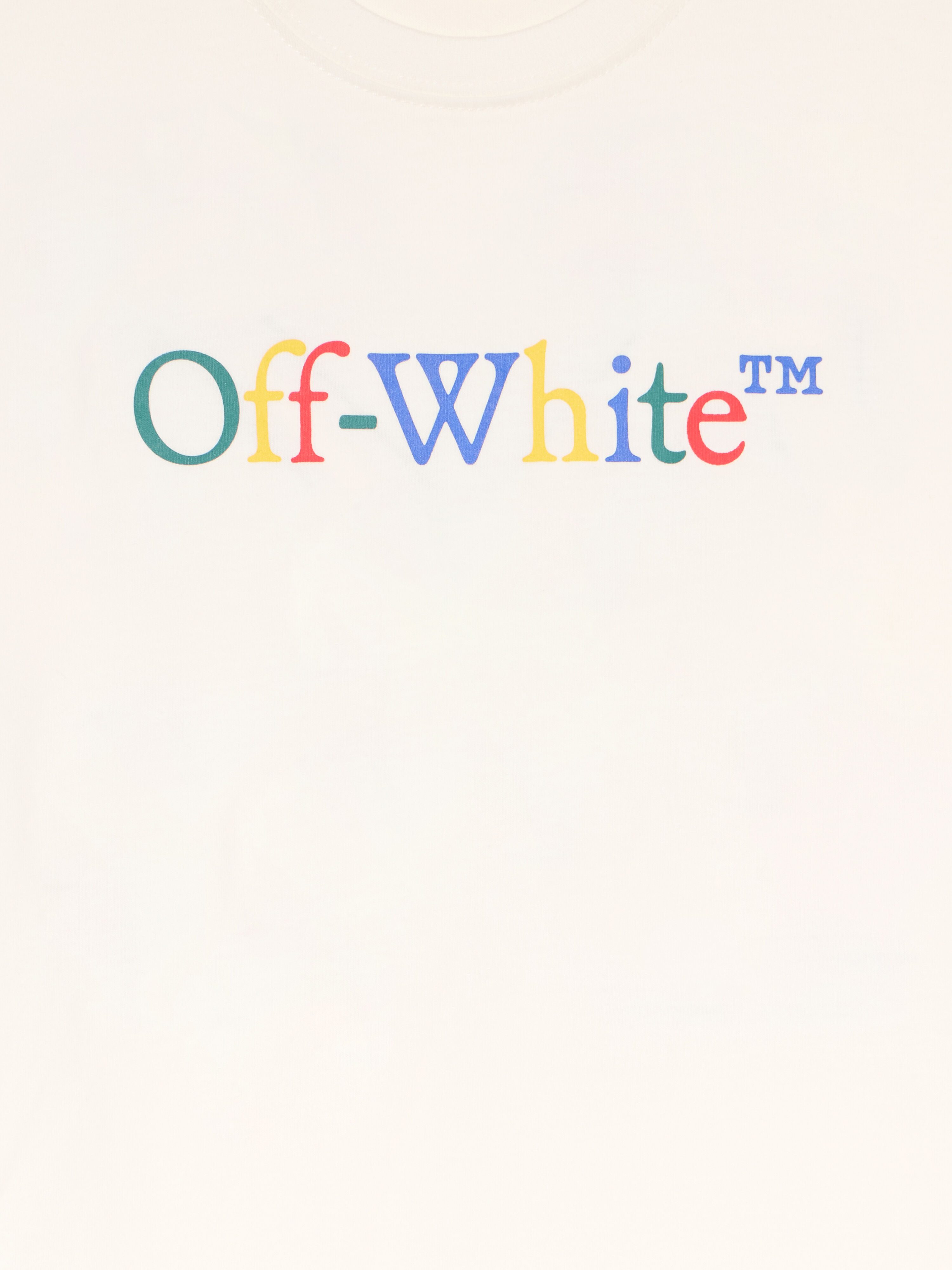 OFF WHITE Bts Arrow Ruler Logo T-Shirt WHITE - MULTICOLOR OBAA002F25JER00K