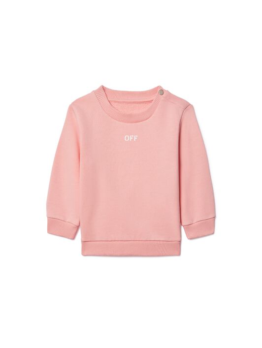 OFF WHITE Stamp Sweatshirt PINK OGXC001S25FLE003