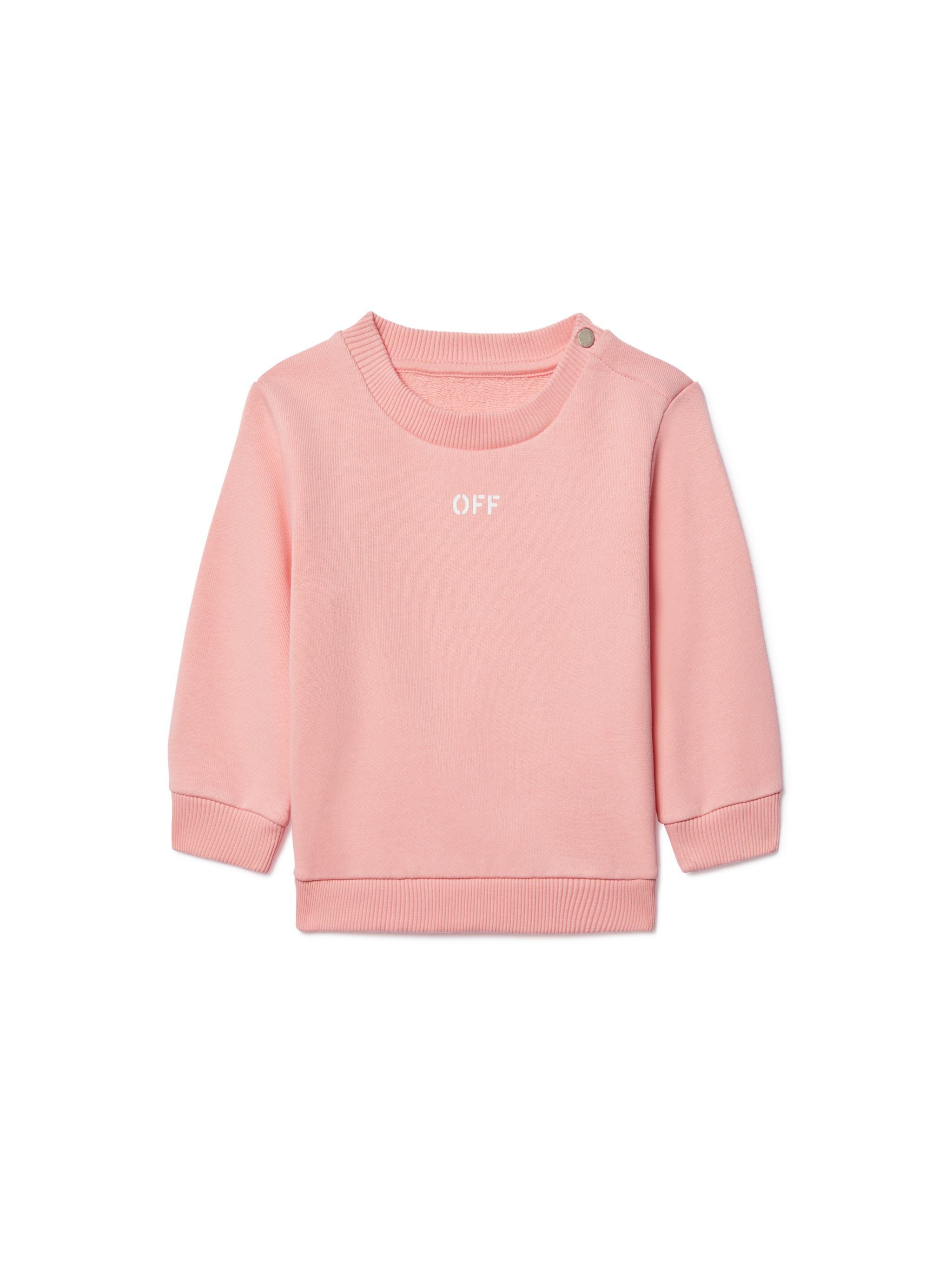 OFF WHITE Stamp Sweatshirt PINK OGXC001S25FLE003