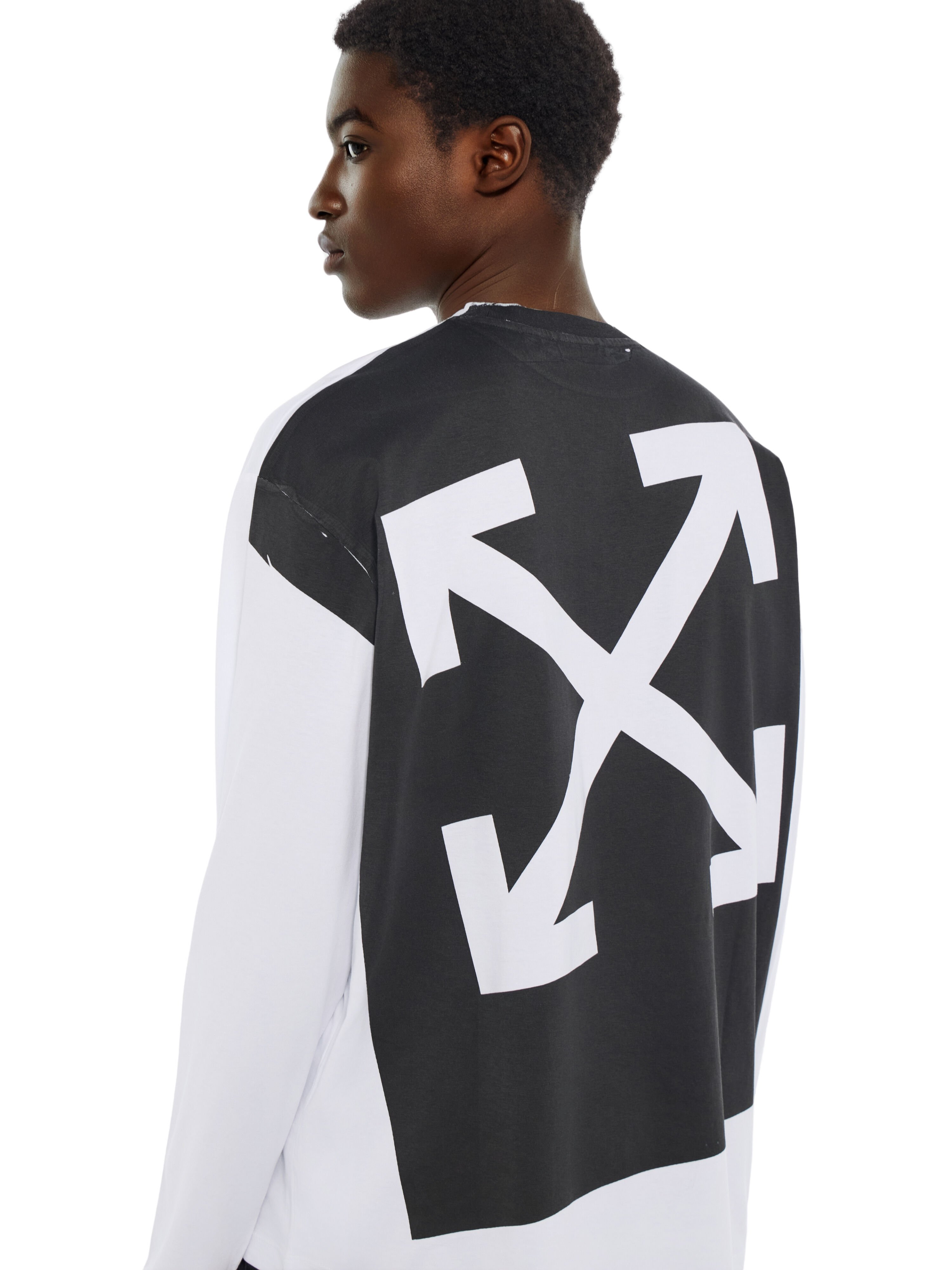 Negative Arrow Skate Long Sleeve T-Shirt OFF WHITE Negative Arrow Skate Long Sleeve T-Shirt WHITE 44MAB09CF26J001