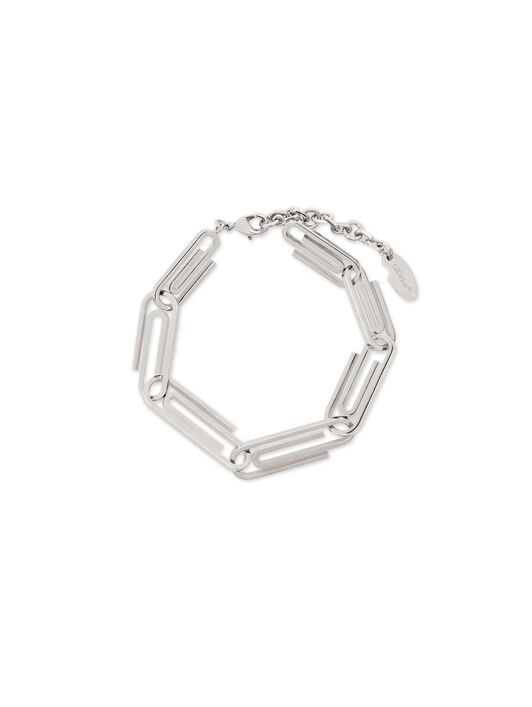 OFF WHITE Paperclip Chain Bracelet  OMOA110S26MET001