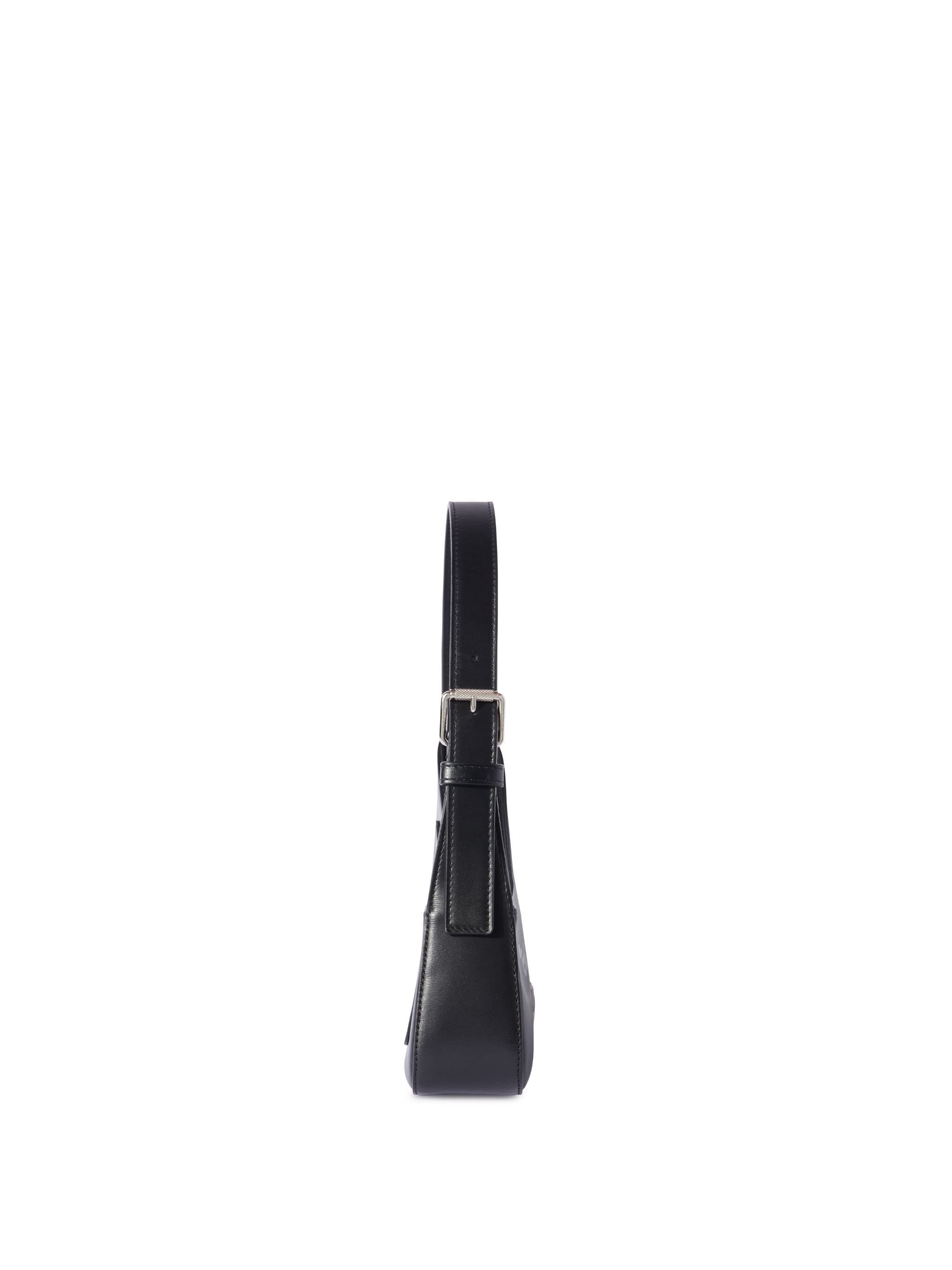 OFF WHITE Black Jitney Quote Shoulder Bag BLACK OWNN18AC99LEA001