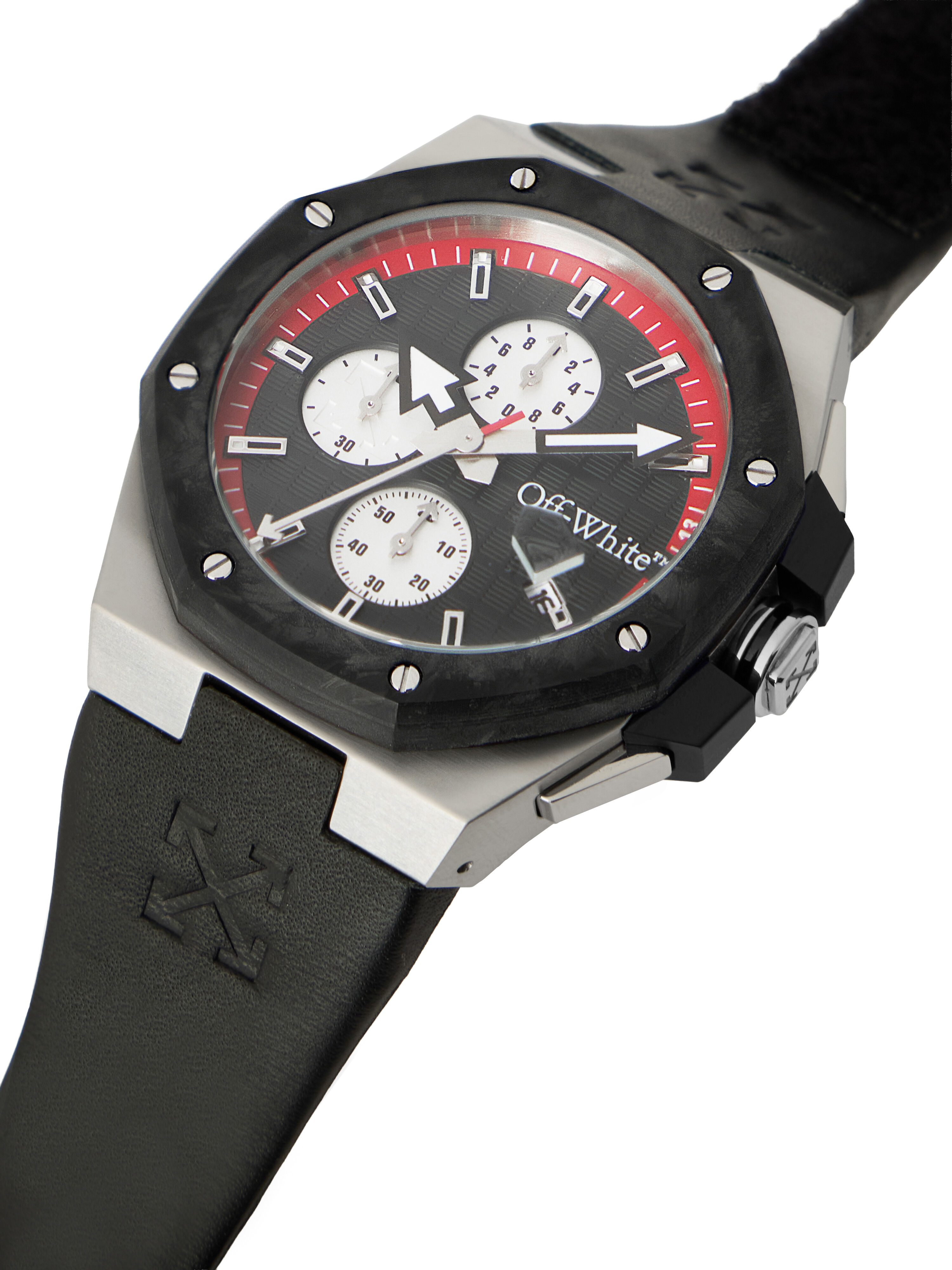Frequency Chrono Watch OFF WHITE Frequency Chrono Watch Two Tone Silver & Black OW1G016L