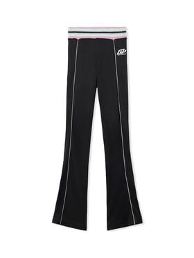 OFF WHITE Fluid Track Slim Pants Black-White 2CJ00AS26JER001