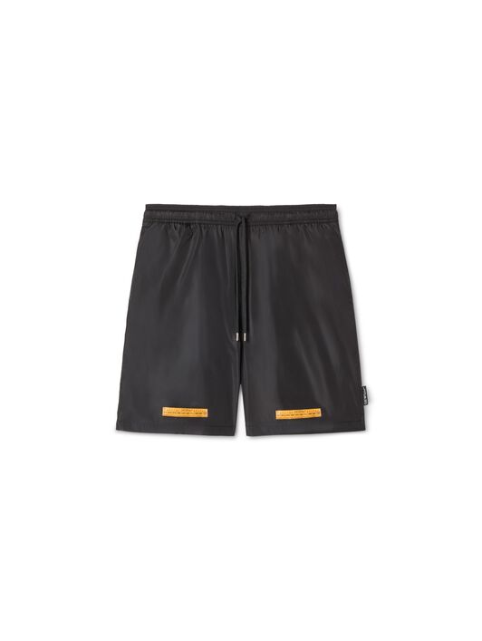 OFF WHITE Schwarze Surfer Badeshorts BLACK OMFD013S25FAB003