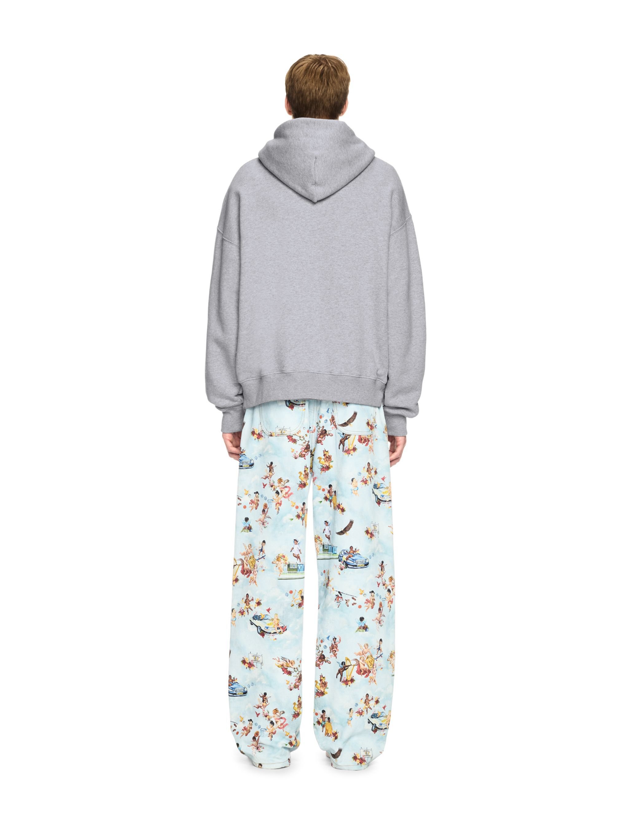 OFF WHITE Gray Fresco Hoodie GREY OMBB085S25FLE003