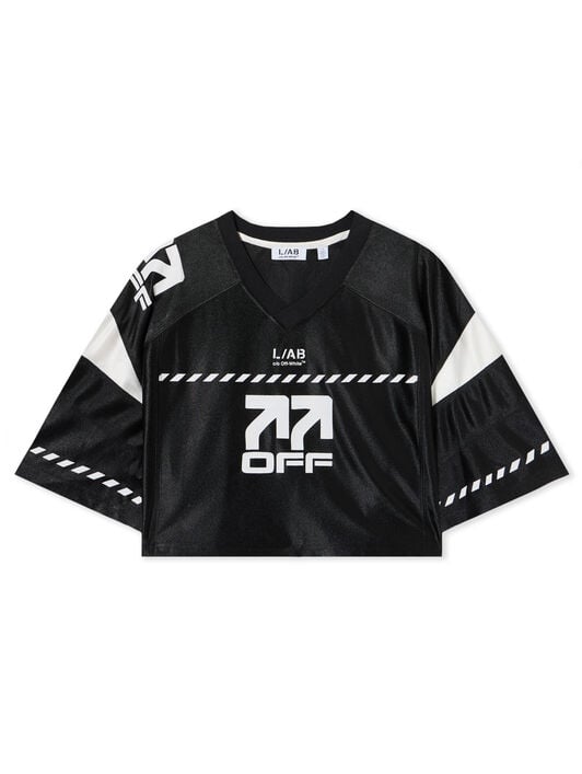 LAB L/AB Crop Jersey Top Black Night LABF2639A00045T