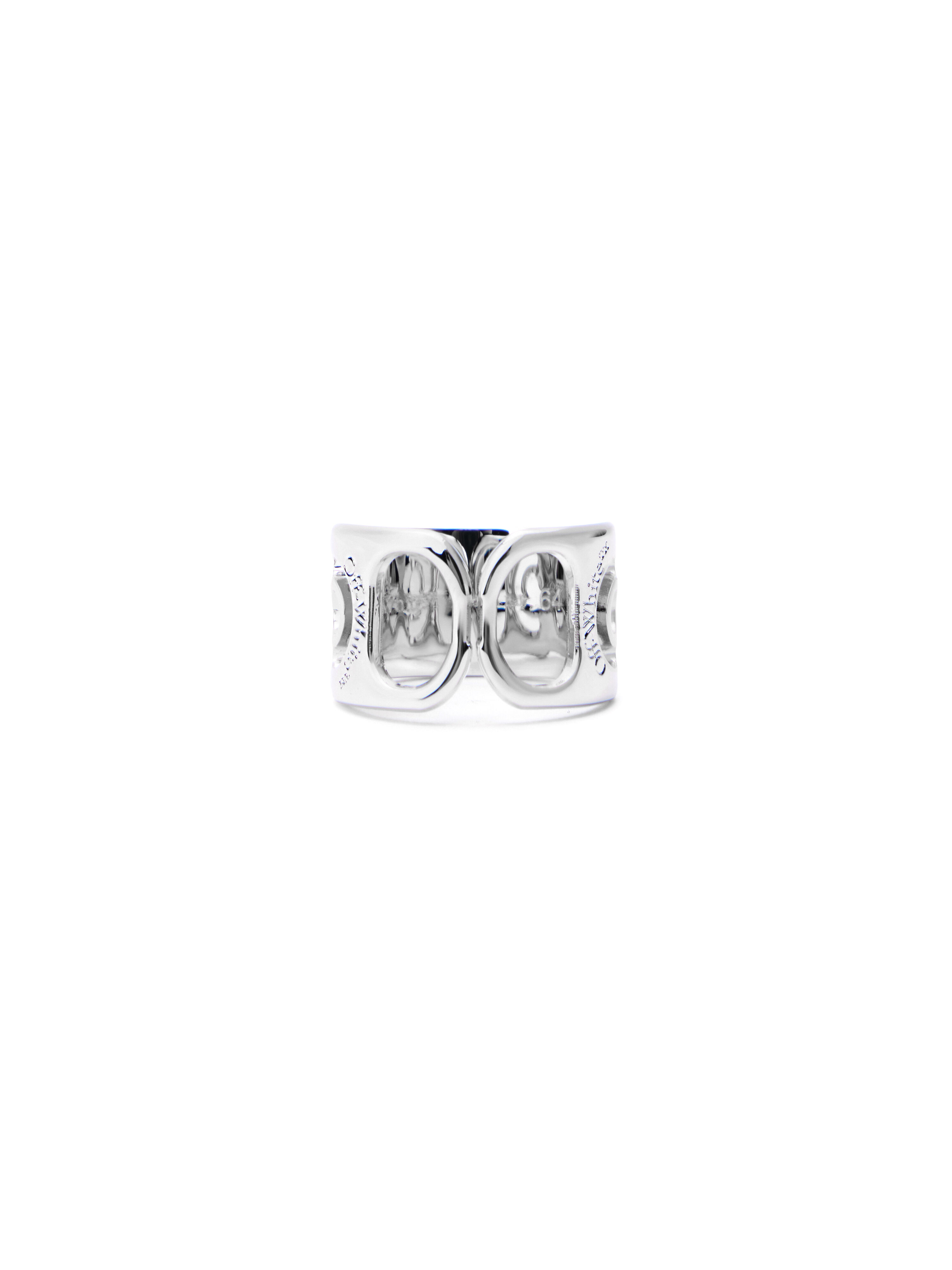 OFF WHITE Can Tab Ring SILVER - SILVER OMOC07OF25MET001