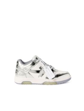OFF WHITE Out Of Office Mirror Leather WHITE OWIA259F24LEA00C