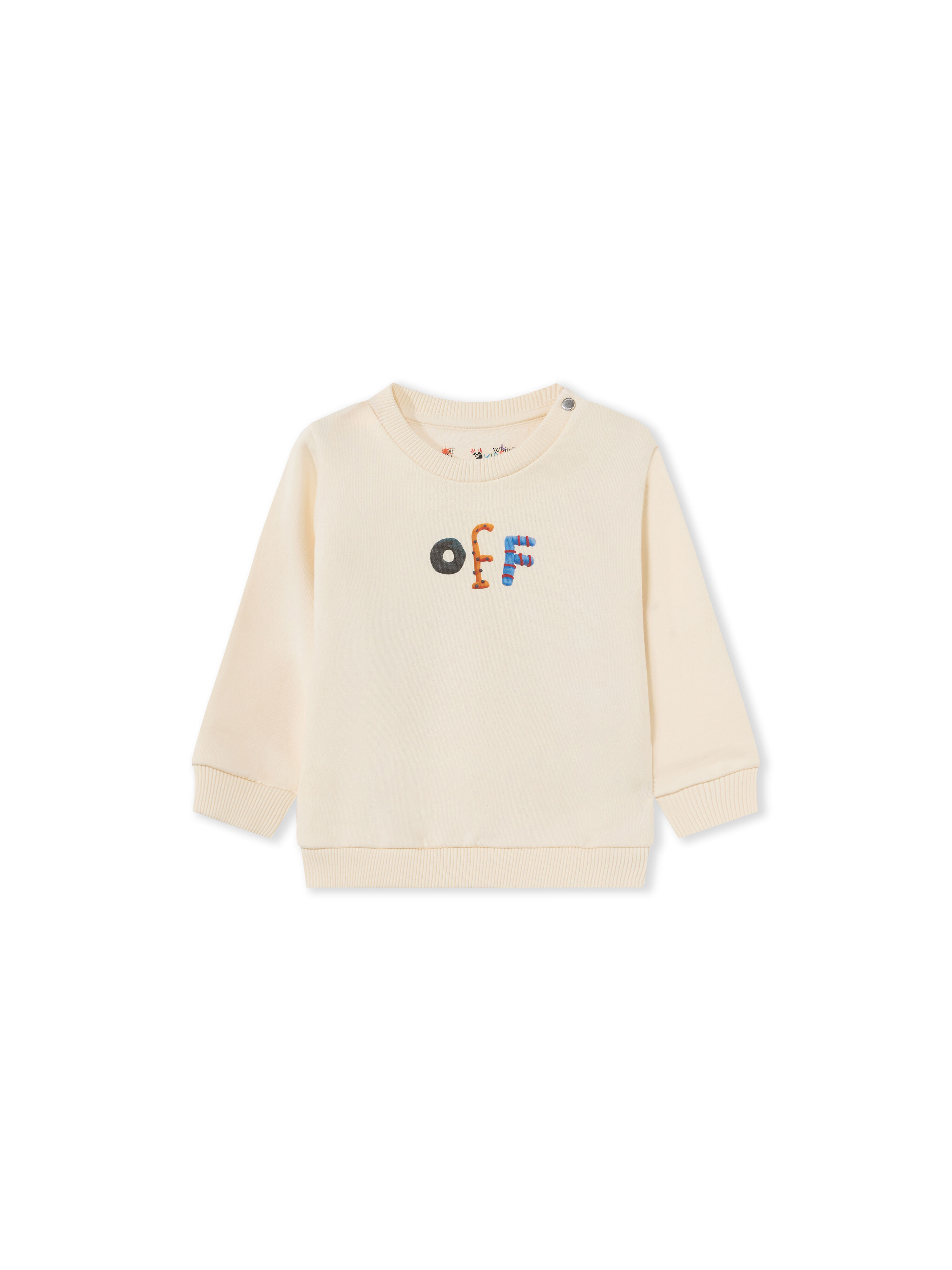Logo Pongo Crewneck Sweatshirt OFF WHITE Logo Pongo Crewneck Sweatshirt EGRET 44GXC001F26F001