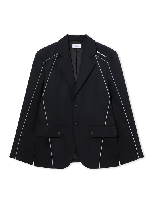 OFF WHITE Cordura Sporty Slim Jacket BLACK 44XEN09QS26F001