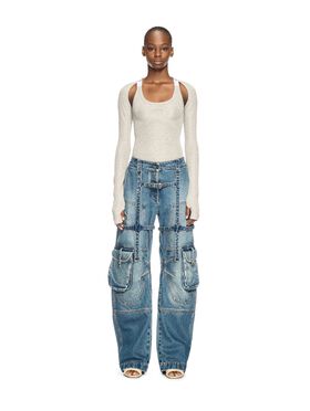 OFF WHITE Silbernes Lurex-Hemd SILBER OWAD25ZS25JER002