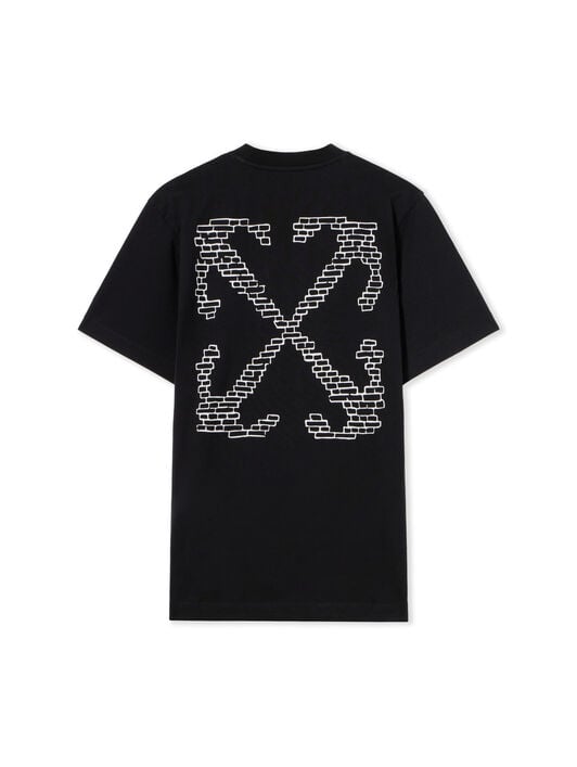 Brick Arrow Slim Tee OFF WHITE Brick Arrow Slim Tee BLACK - WHITE OMAA027G20JER065