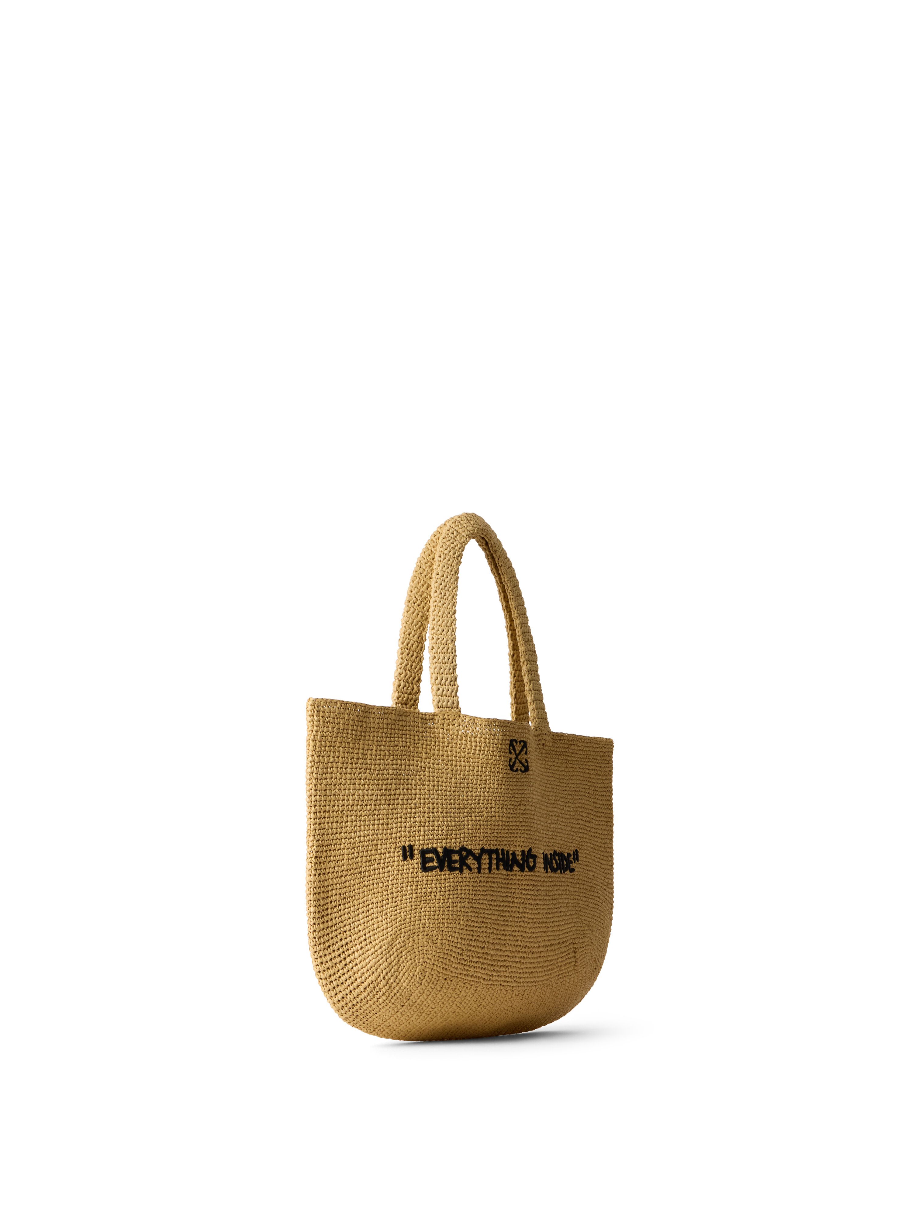 OFF WHITE Jitney Tote Quote SAND OWWNA15F26FB01
