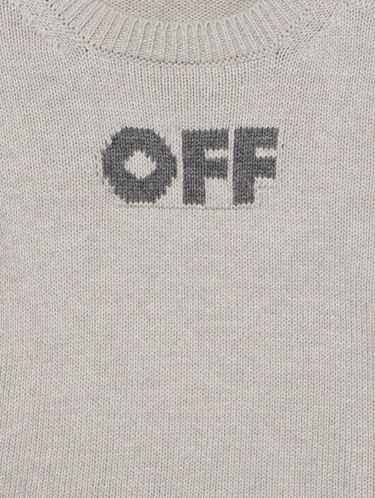 Diagonal Logo Knit Set OFF WHITE Diagonal Logo Knit Set LIGHT GREY - DARK GREY OB2X004F25KNI001