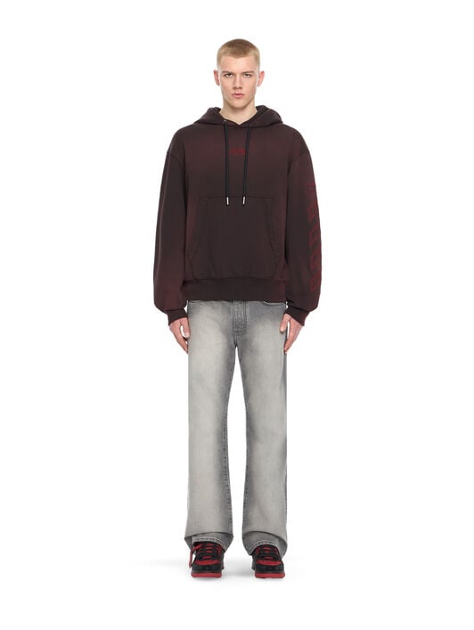 OFF WHITE Off-White™ c/o AC Milan Hoodie BLACK RED 44MBB12NG25F002