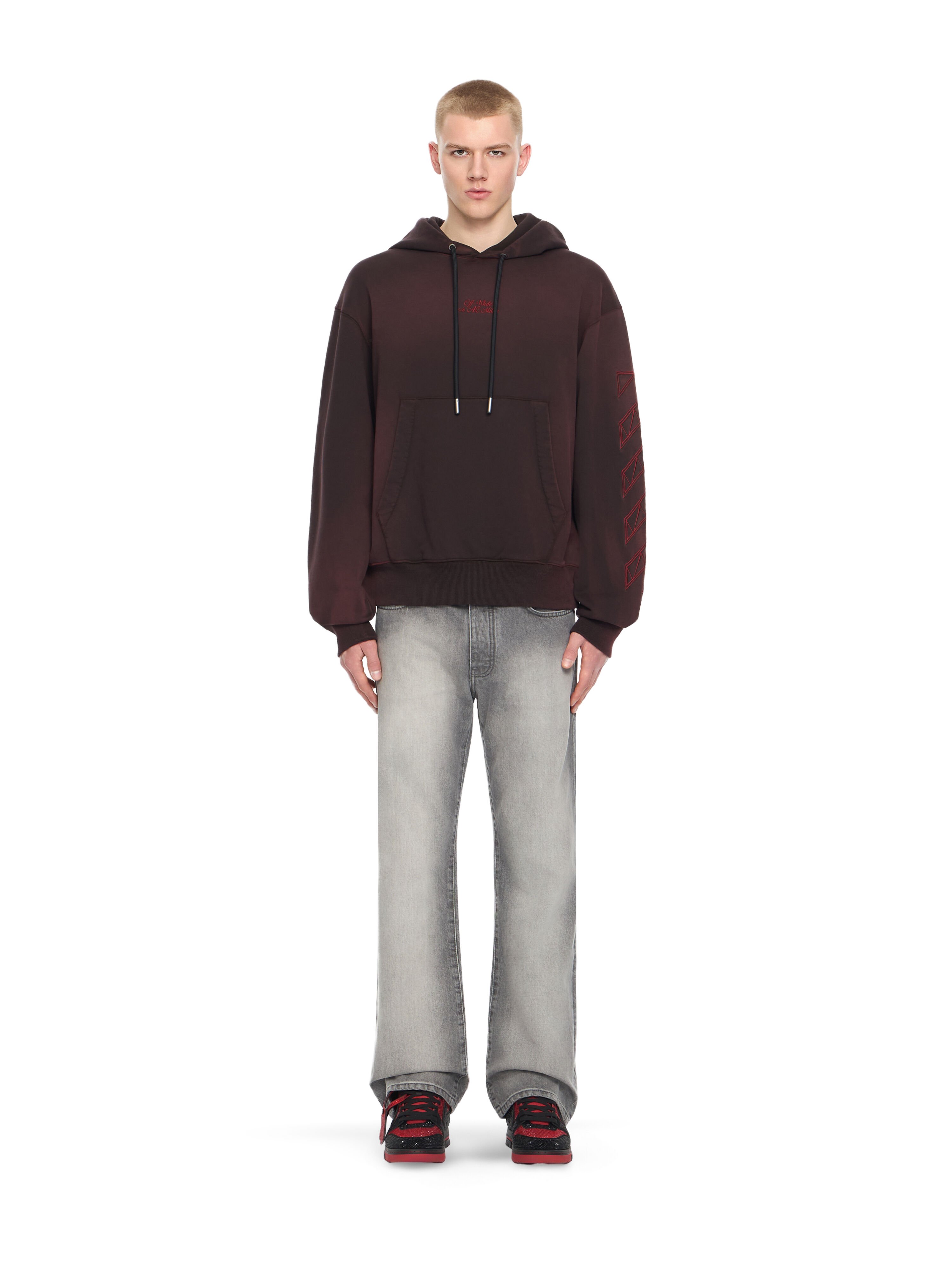 OFF WHITE Off-White™ c/o AC Milan Hoodie BLACK RED 44MBB12NG25F002