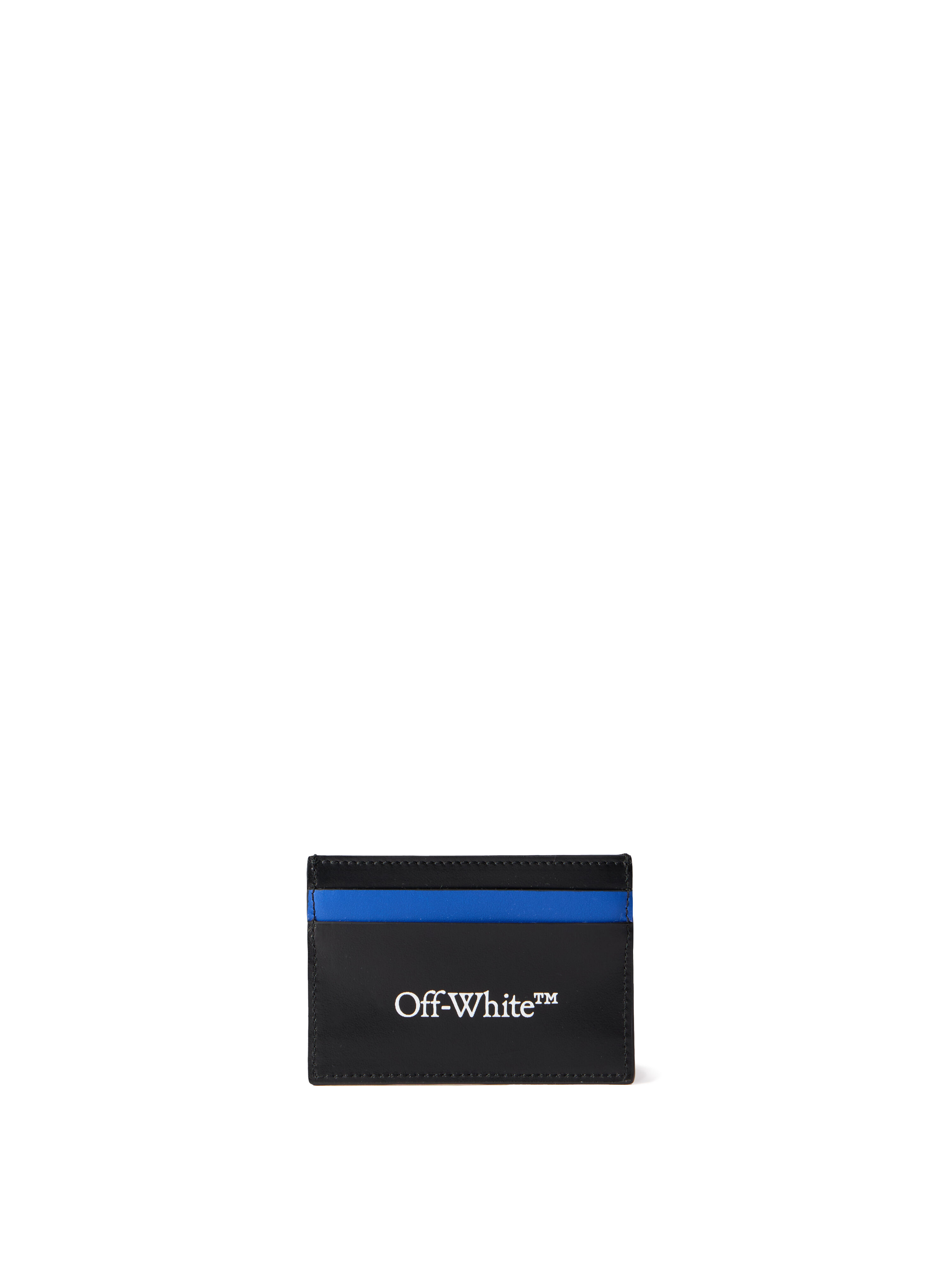OFF WHITE Out Of Office Sneaker Card Case BLACK - NAVY BLUE OMND099F25LEA001