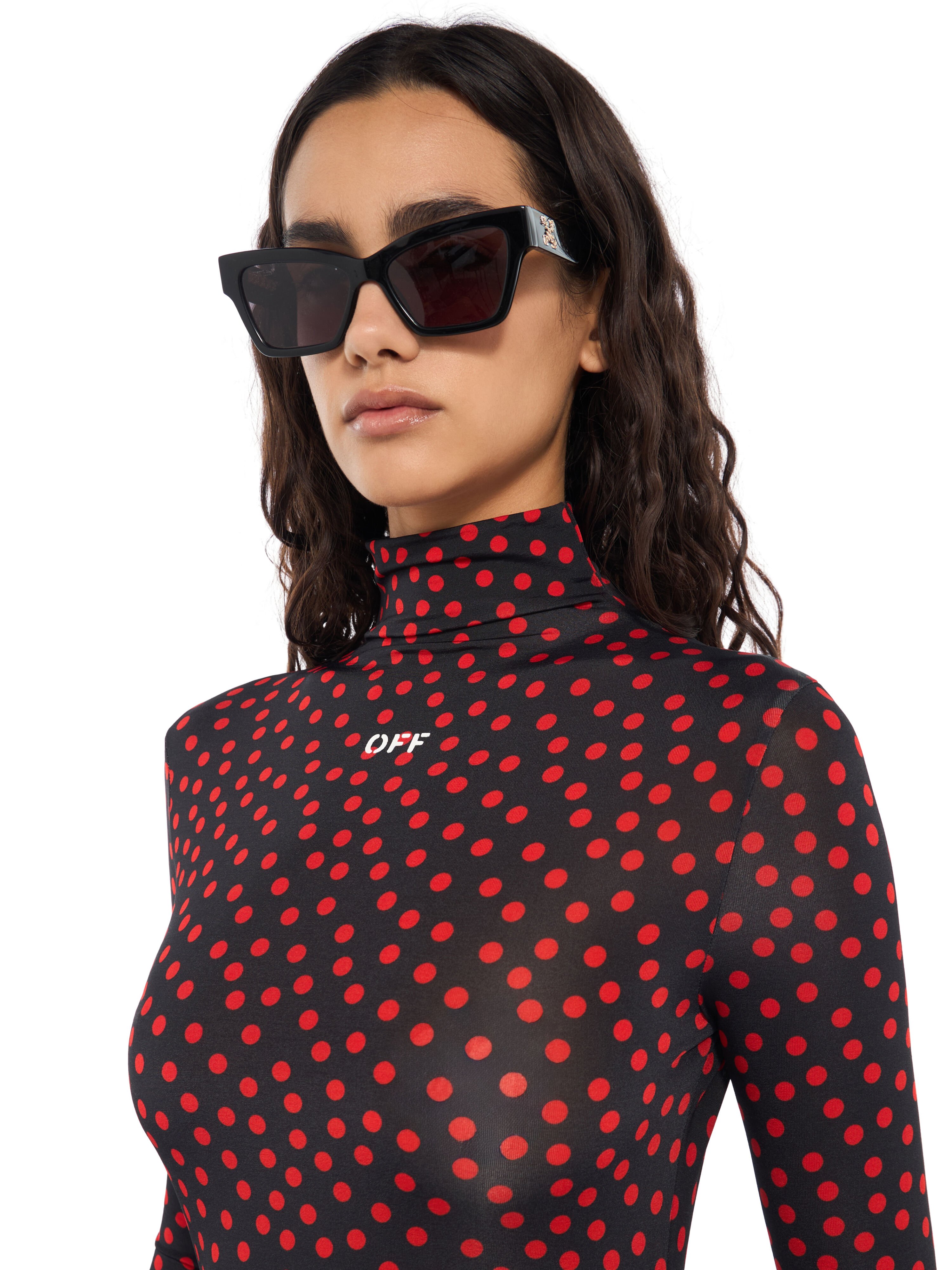 Off Stamp Dot Second Skin Midi Dress OFF WHITE Off Stamp Dot Second Skin Midi Dress Black Rumba Red 2FU00871T