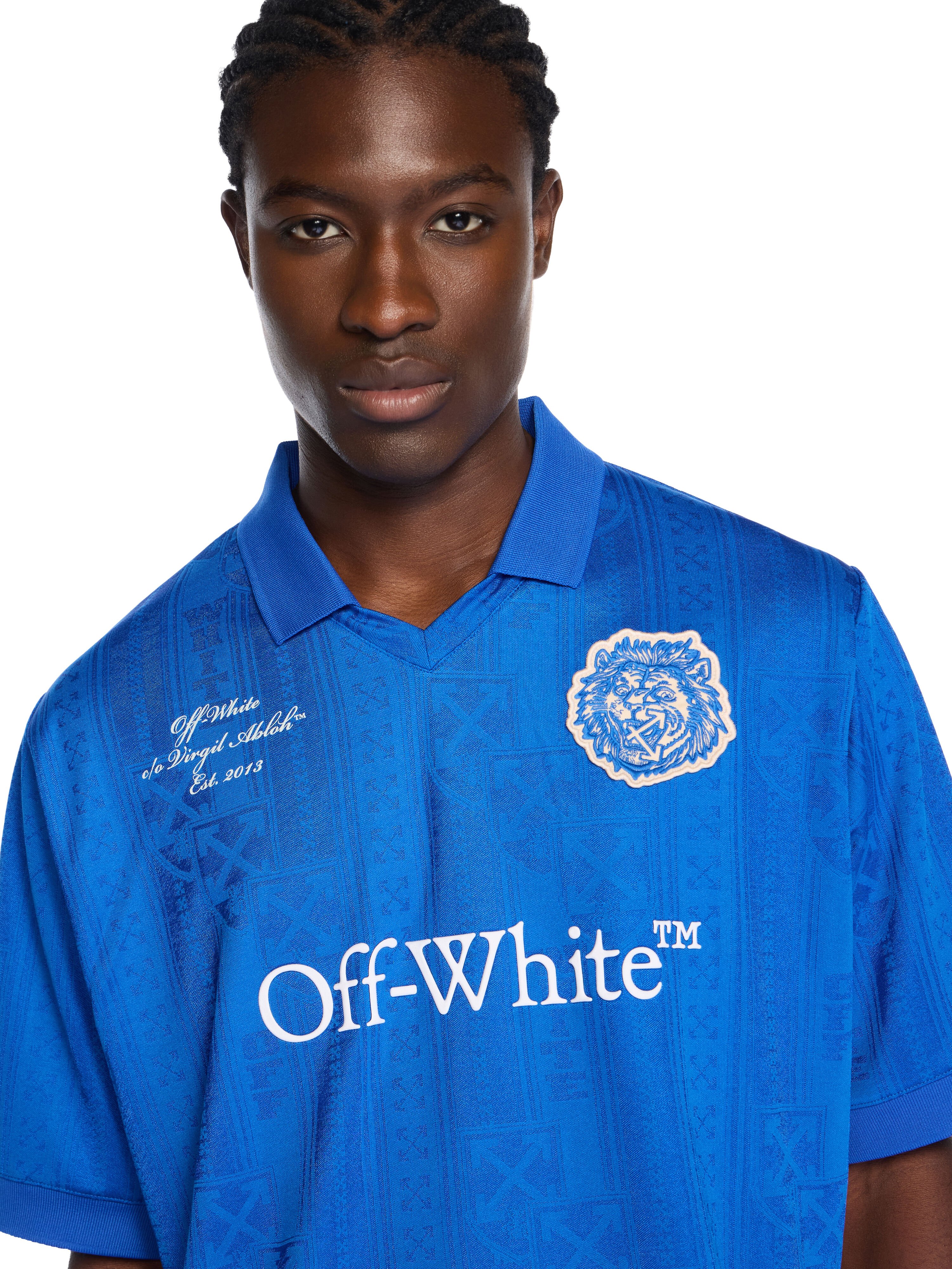 Lion Nation Soccer Top OFF WHITE Lion Nation Soccer Top NAVY BLUE - WHITE OMAD00CF25JER004