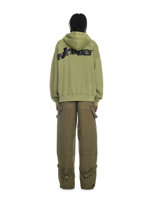 Military Green Canvas Carpenter Pants OFF WHITE Military Green Canvas Carpenter Pants GREEN OMCE044F24FAB001