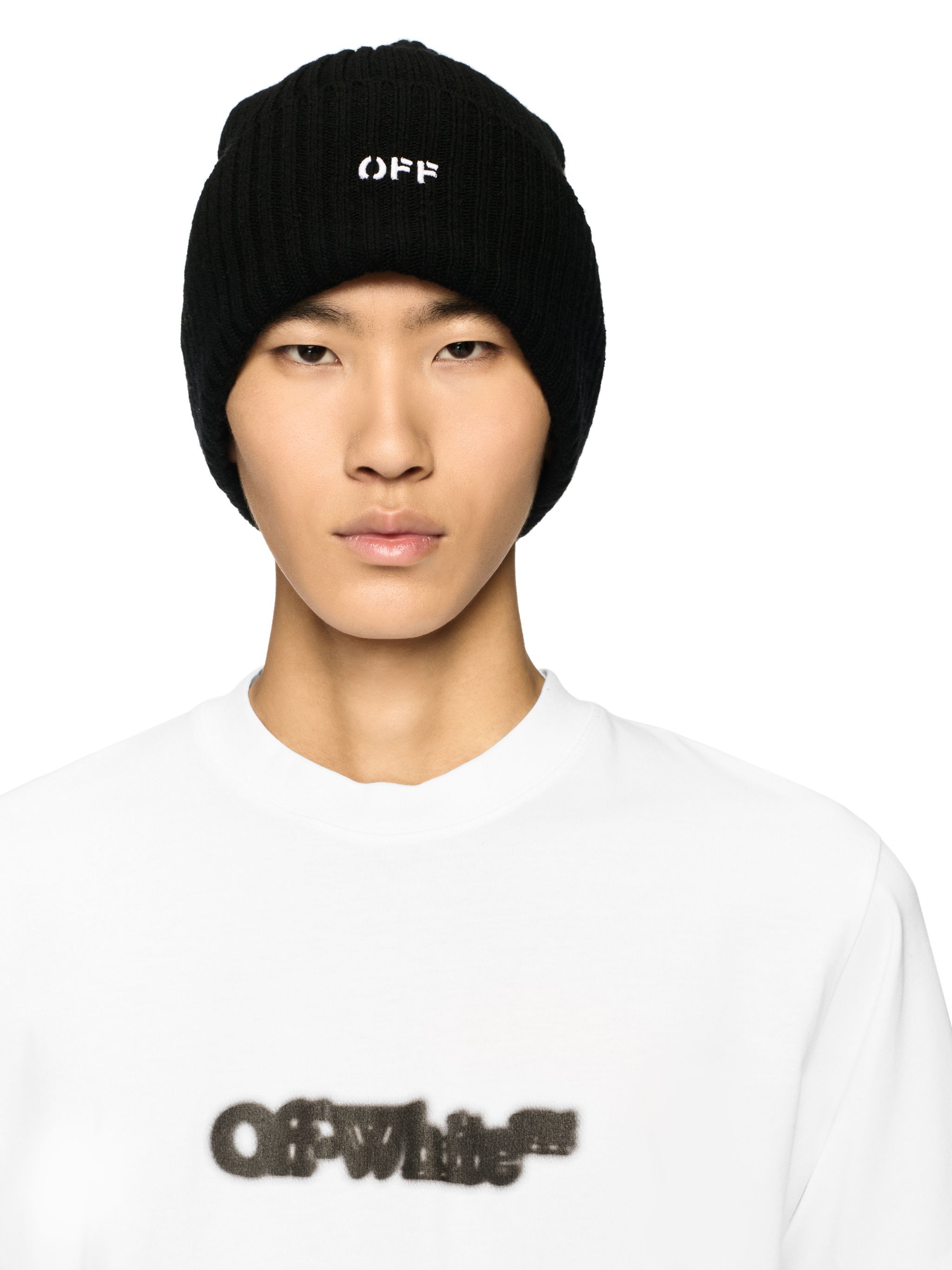 OFF WHITE Weißes T-Shirt Mit Gesprühtem Pfeil-Motiv WEISS OMAA027S25JER00B