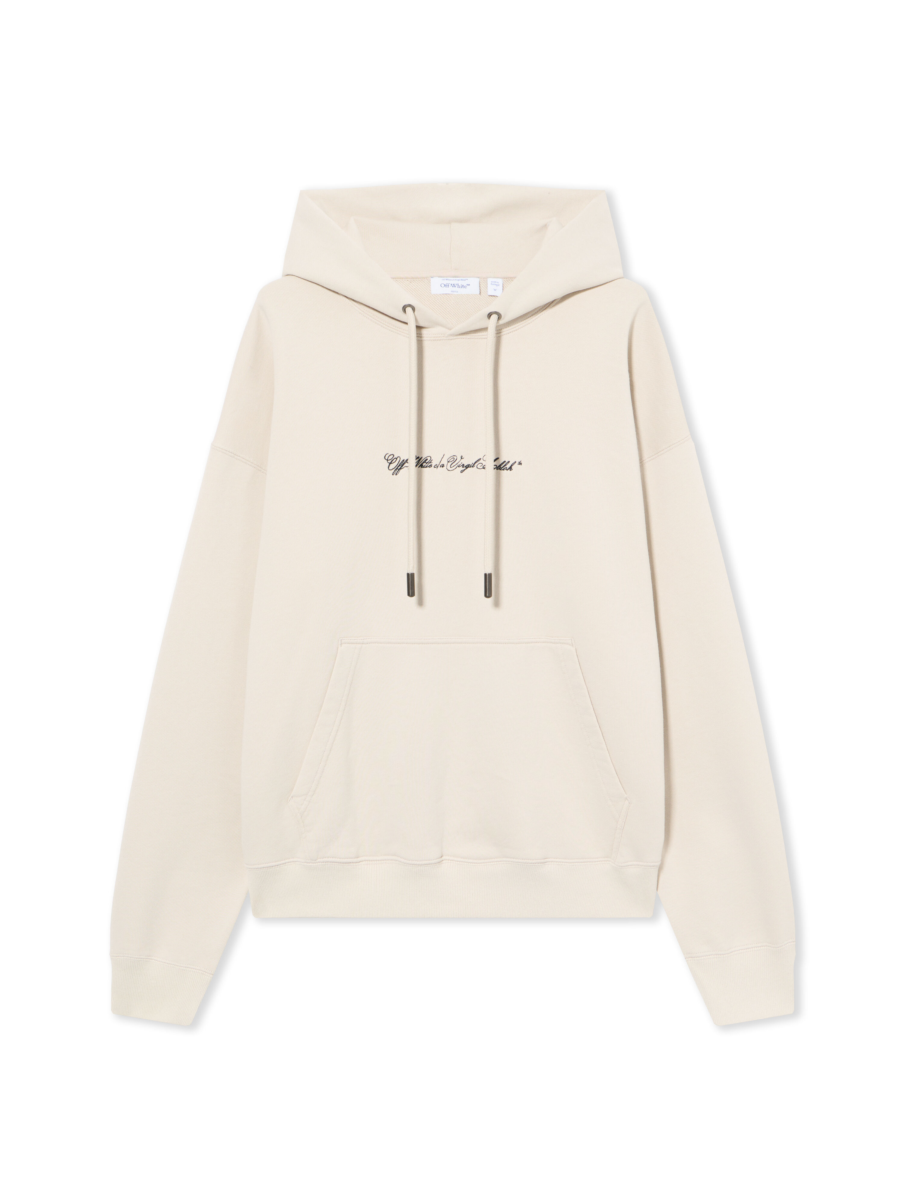 OFF WHITE Script Arrow Skate Hoodie PUMICE STONE 44MBB085S26F004