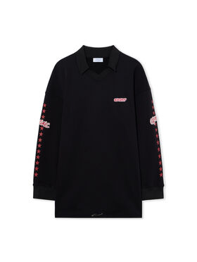 OFF WHITE Off White Star Polo Sweatdress Black High Risk Red 2FU00595T